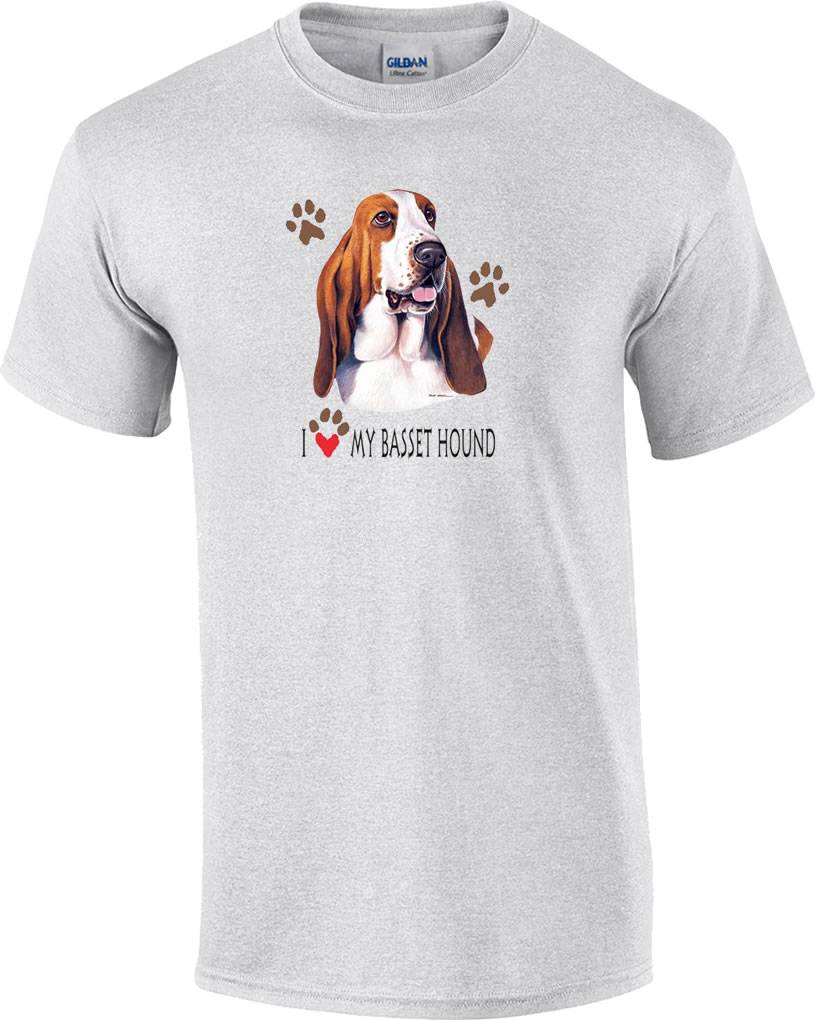 basset hound tee shirts