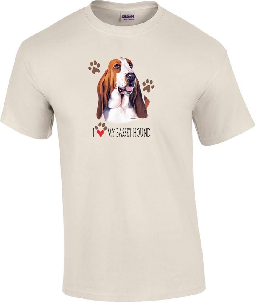 basset hound t shirt