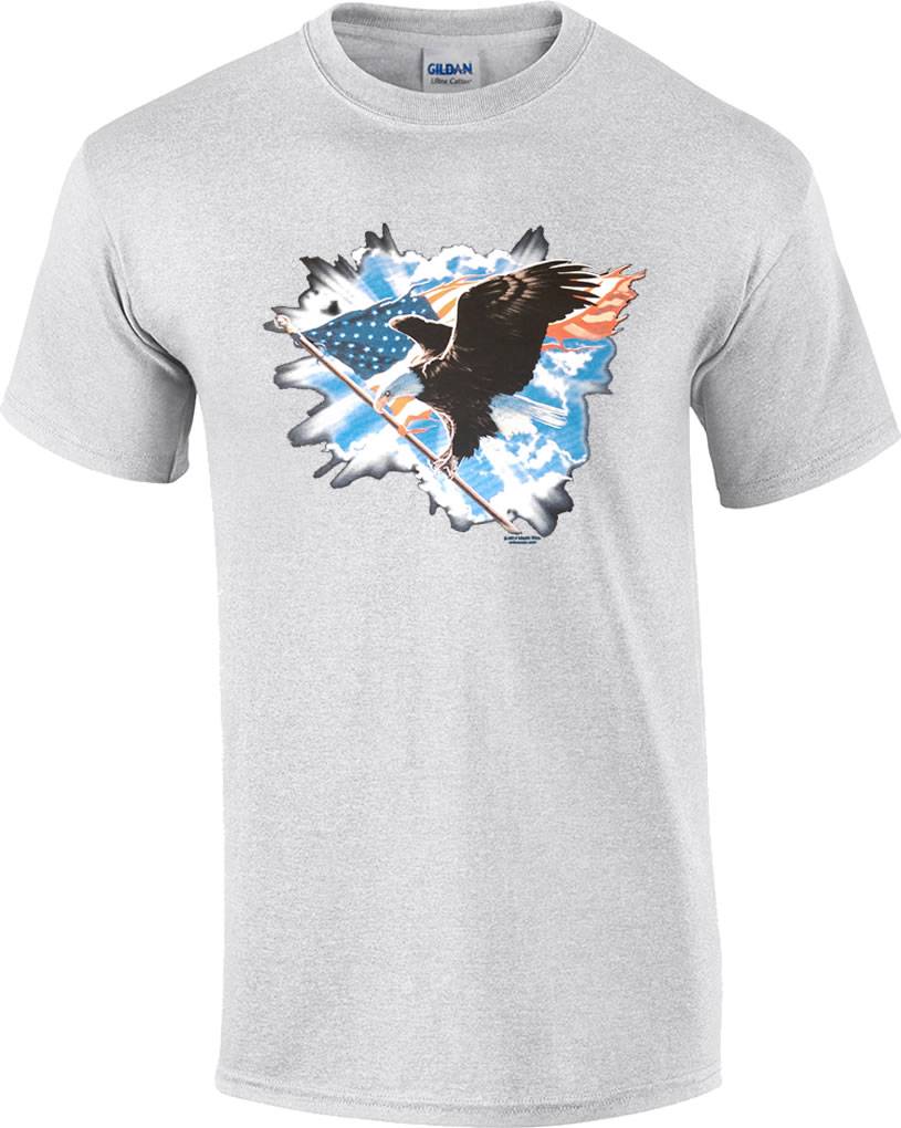 american flag bald eagle shirt