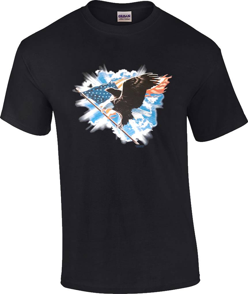 american flag bald eagle shirt