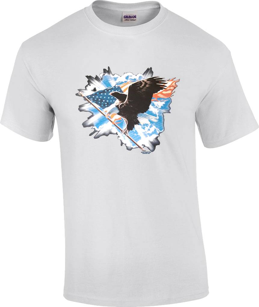 american flag bald eagle shirt