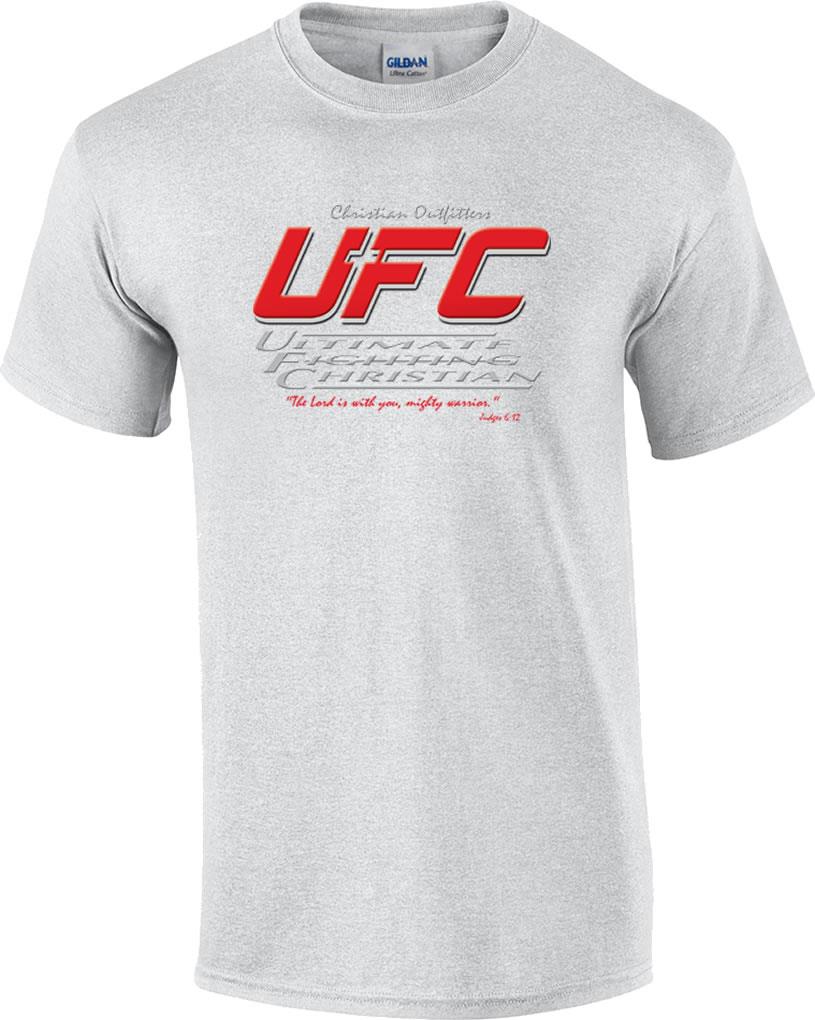 Ultimate Fighting Christian The Lord Is With You Mighty Warrior Judges T-Shirt