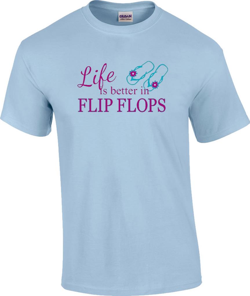 thumbnail 10 - Life Is Better In Flip Flops T-Shirt