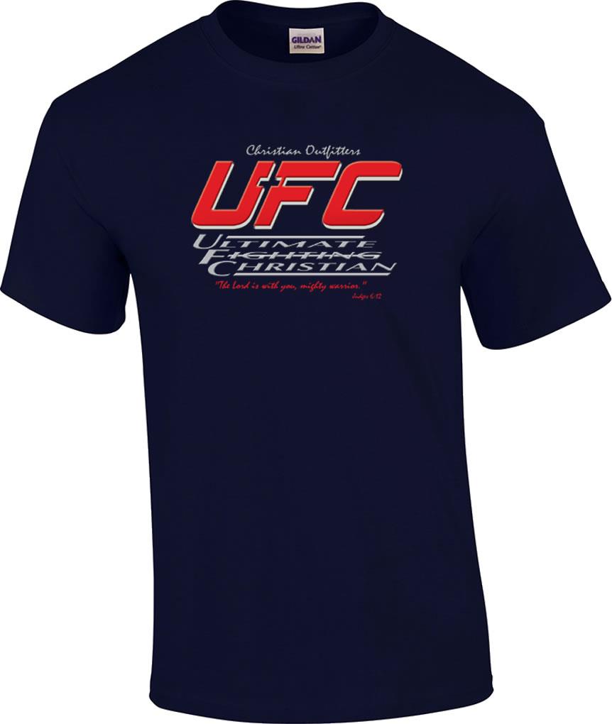 Ultimate Fighting Christian The Lord Is With You Mighty Warrior Judges T-Shirt