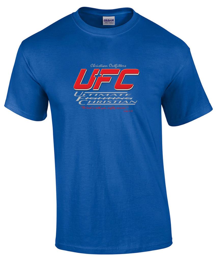 Ultimate Fighting Christian The Lord Is With You Mighty Warrior Judges T-Shirt