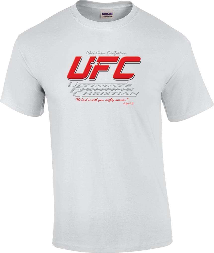 Ultimate Fighting Christian The Lord Is With You Mighty Warrior Judges T-Shirt