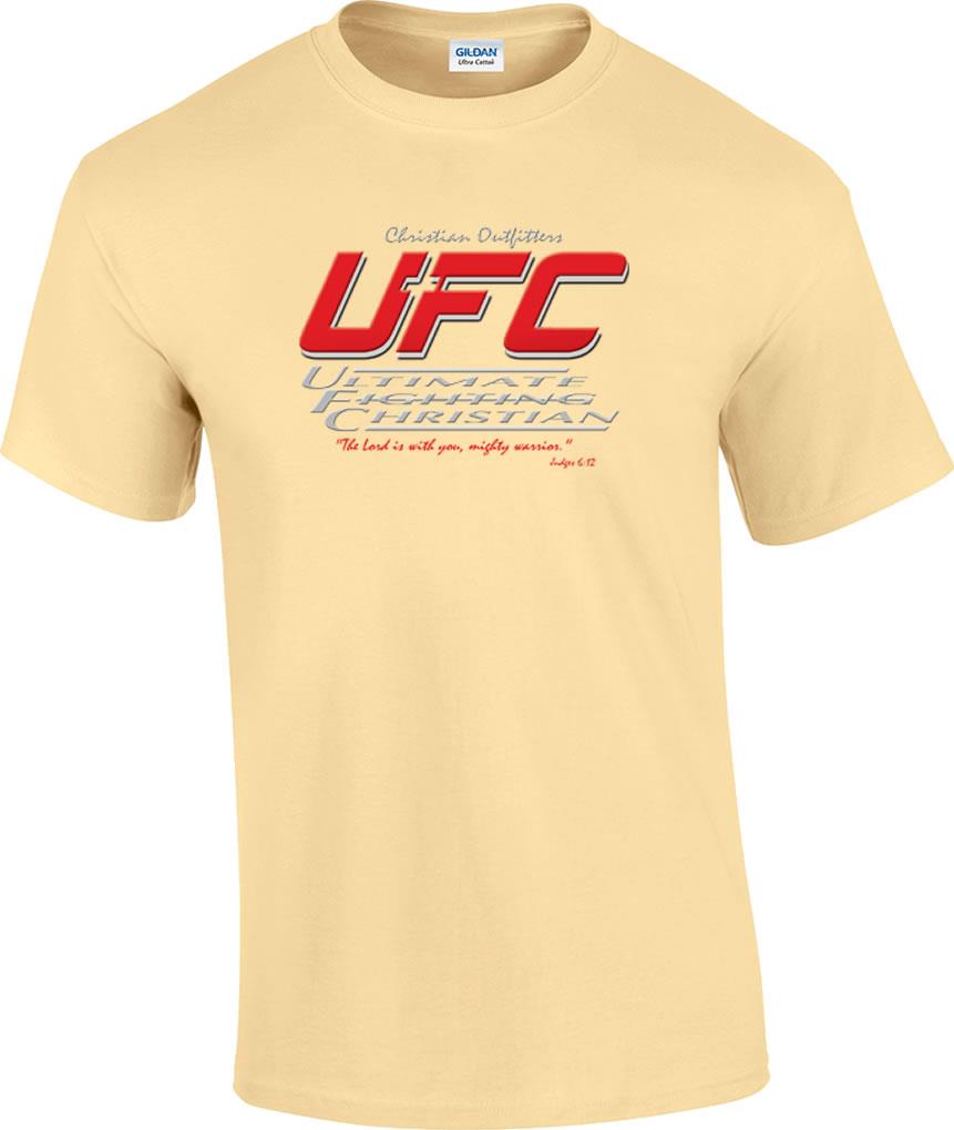 Ultimate Fighting Christian The Lord Is With You Mighty Warrior Judges T-Shirt