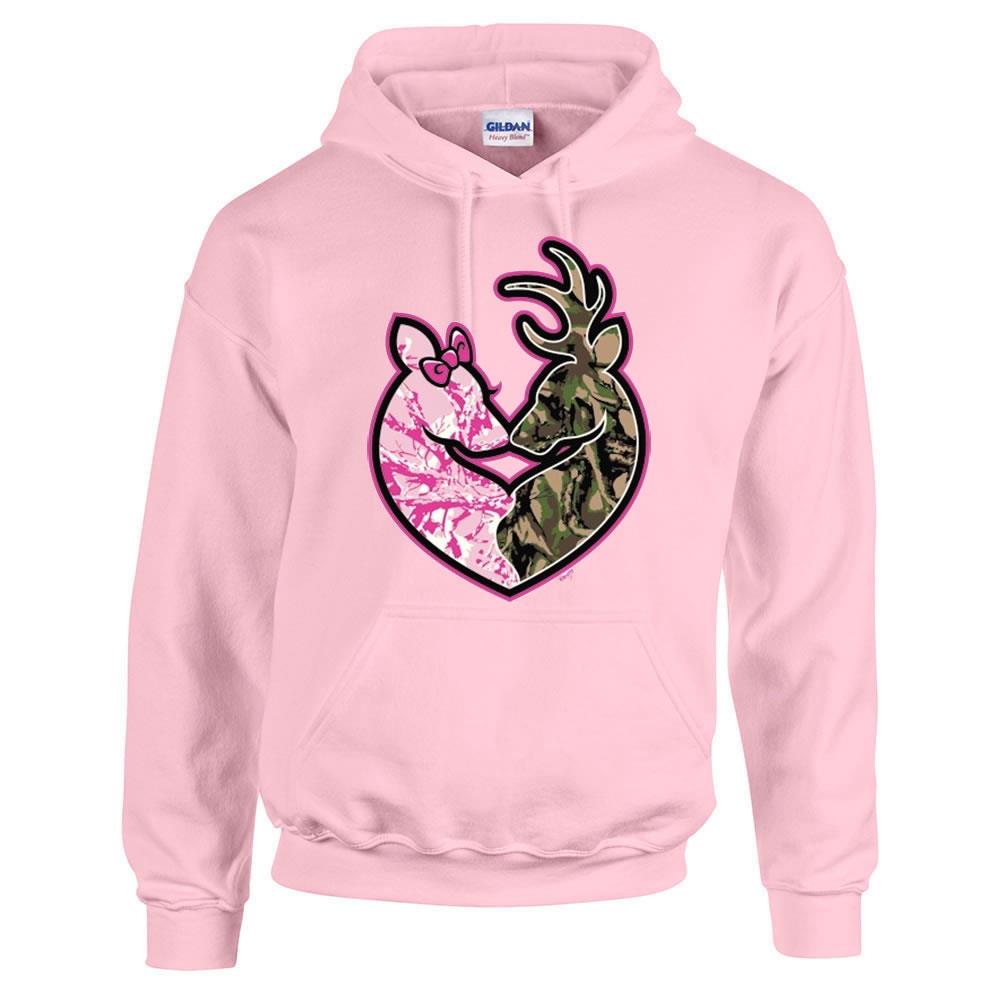 Pink Deer Hunter Hoodies Deer Hunting Hoodies