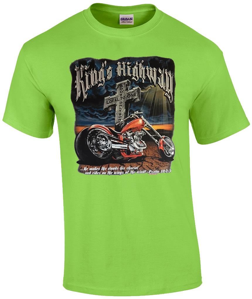TALL Christian Kings Highway Loyal to One God's Only Son Jesus Religious T-Shirt - Picture 4 of 9