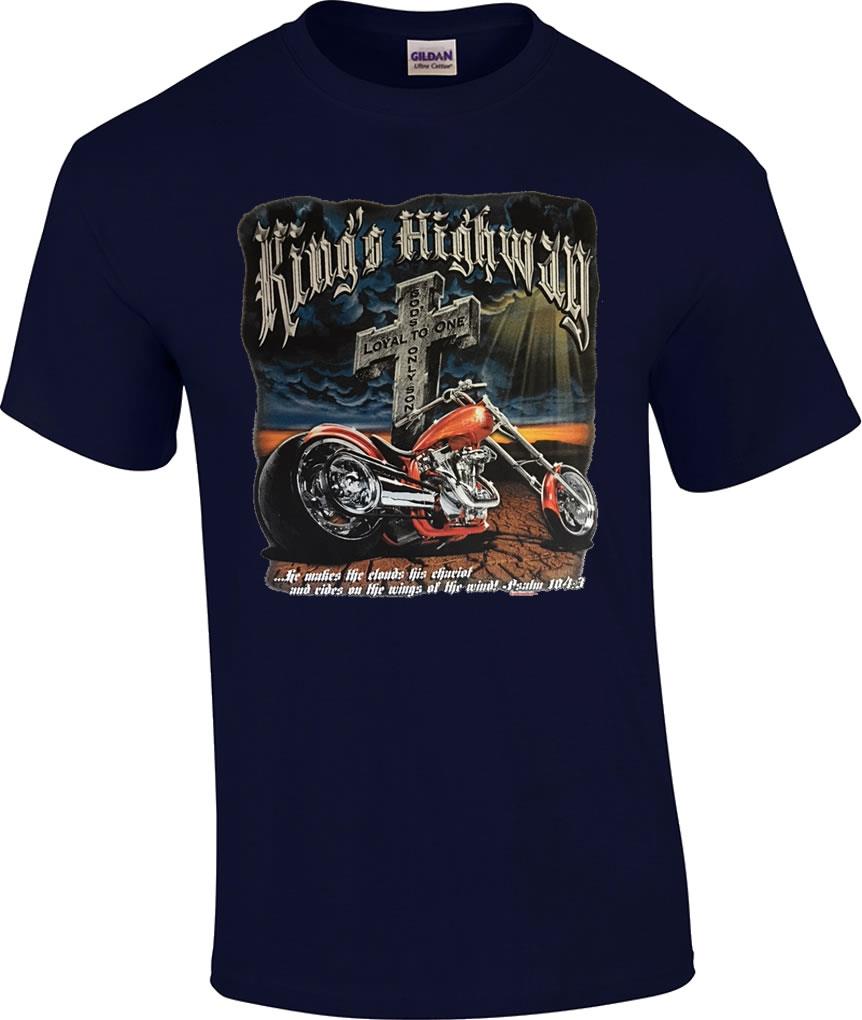 TALL Christian Kings Highway Loyal to One God's Only Son Jesus Religious T-Shirt - Picture 3 of 9
