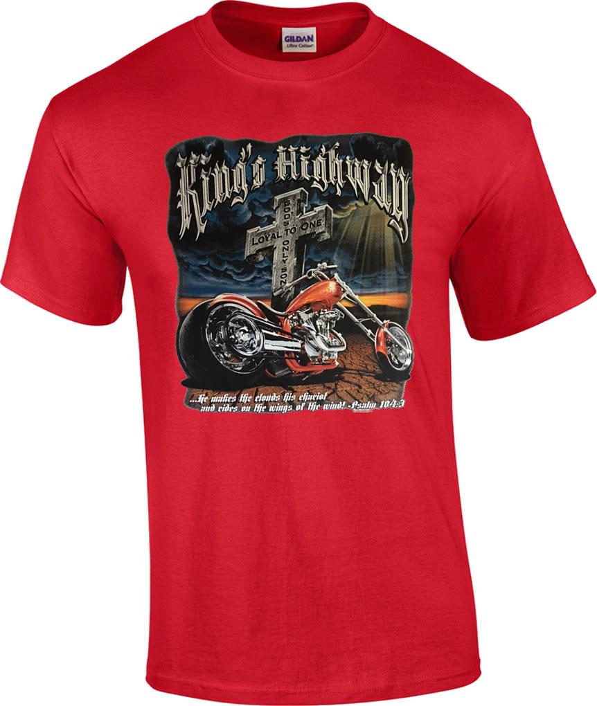 TALL Christian Kings Highway Loyal to One God's Only Son Jesus Religious T-Shirt - Picture 6 of 9