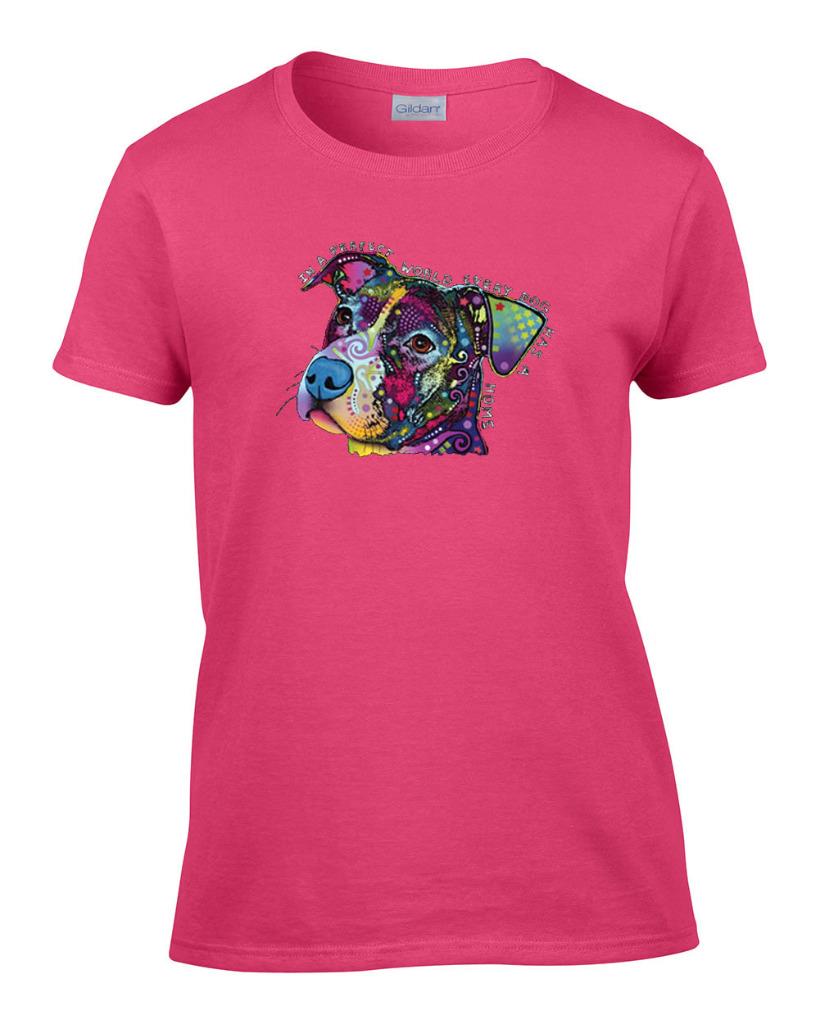 Ladies Dean Russo In a Perfect World Every Dog Has A Home Rescue Women's T-Shirt