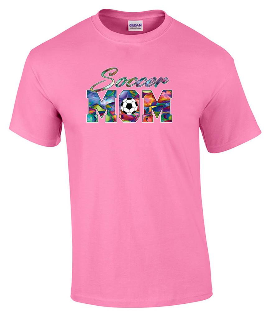 Soccer Mom Support Son Daughter Soccer Ball Team T-Shirt