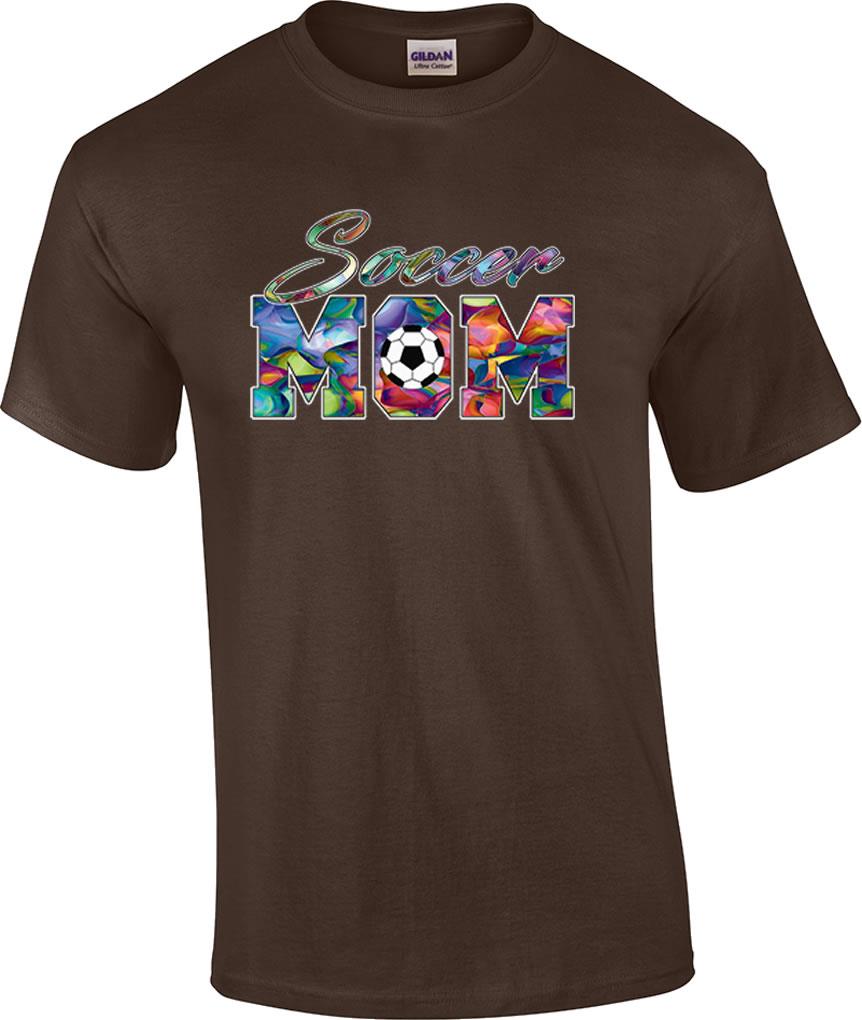 Soccer Mom Support Son Daughter Soccer Ball Team T-Shirt