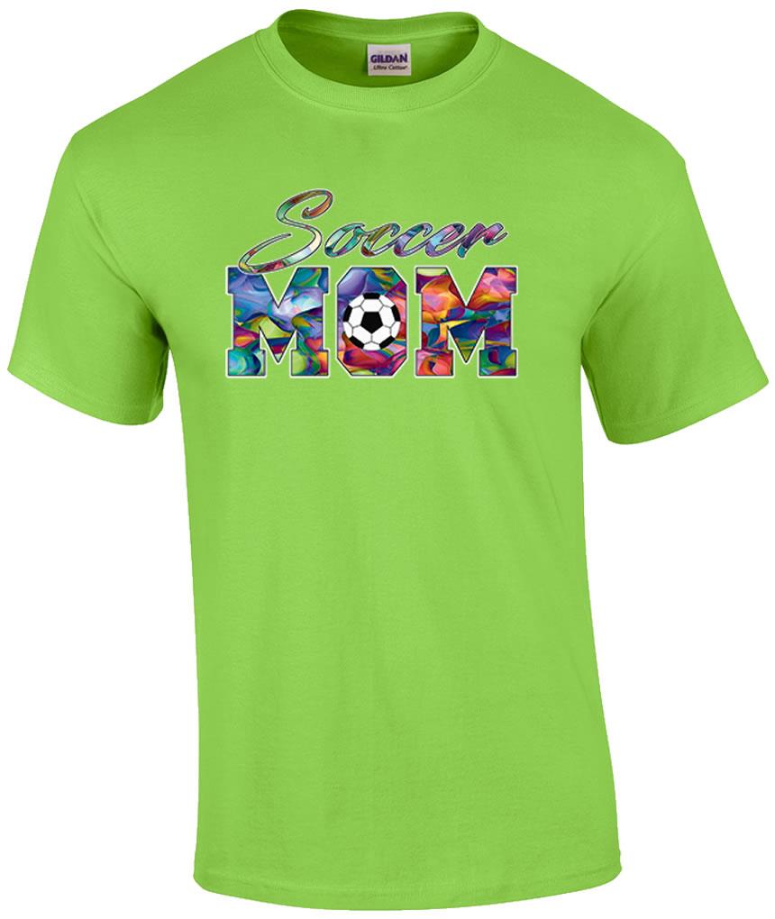 Soccer Mom Support Son Daughter Soccer Ball Team T-Shirt