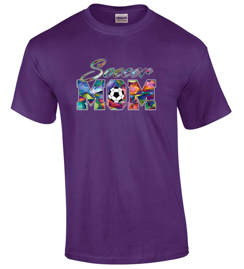 Soccer Mom Support Son Daughter Soccer Ball Team T-Shirt