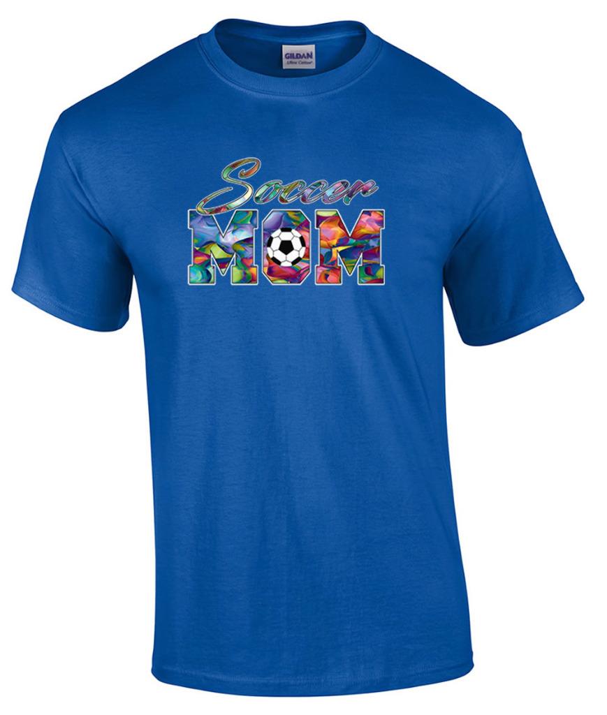 Soccer Mom Support Son Daughter Soccer Ball Team T-Shirt