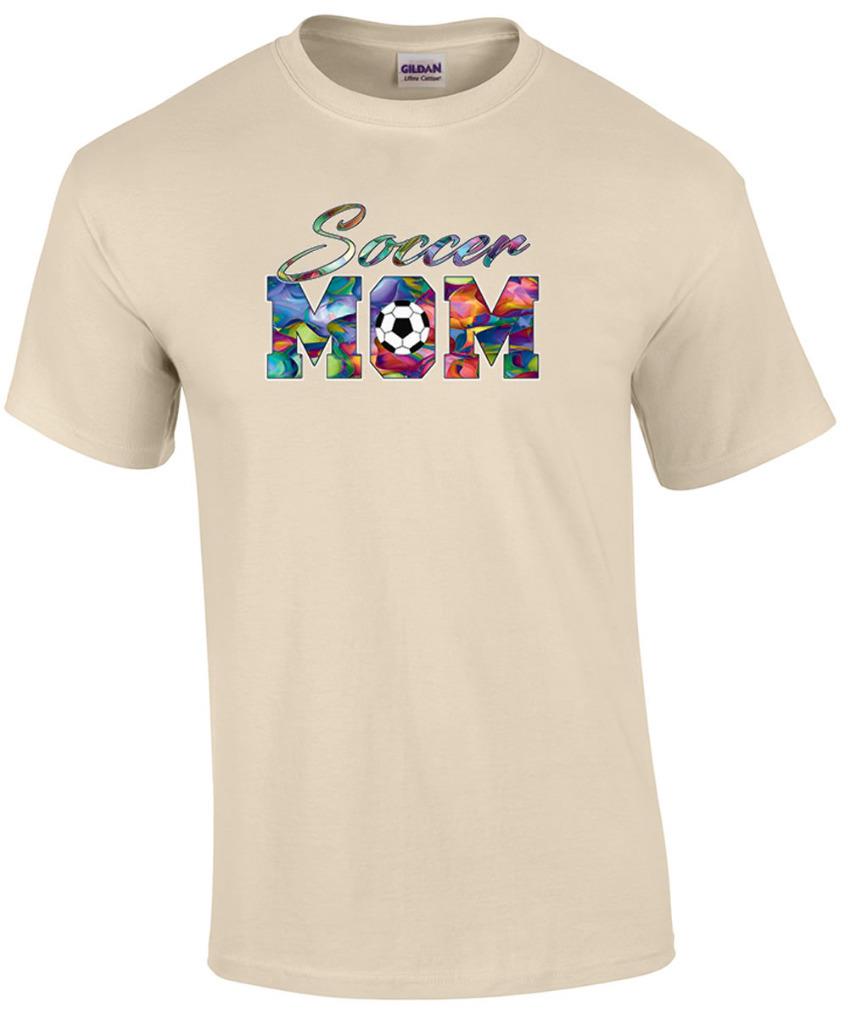 Soccer Mom Support Son Daughter Soccer Ball Team T-Shirt