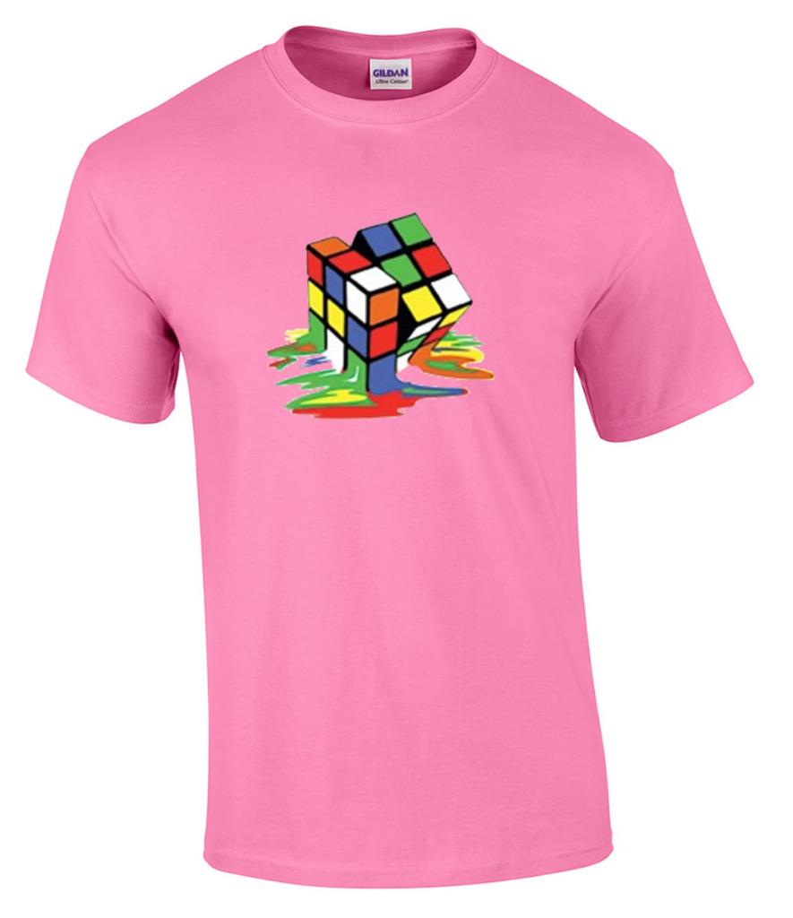 melting rubik's cube t shirt