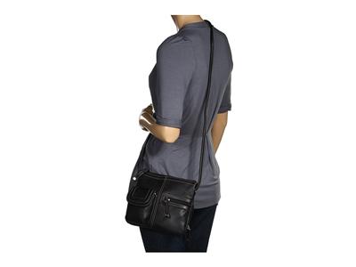 Fashion Women Flap Multi Pocket Backpack on Tignanello Black Crossbody Organizer Multi Pocket Bag Ebay