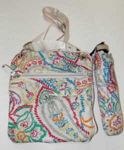 TYLER RODAN DURLAND PAISLY FLORAL NYLON CROSSBODY BAG X-BODY WALLET ...