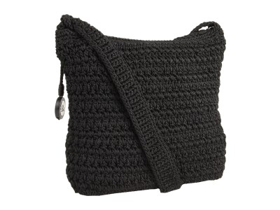 NEW THE SAK CLASSIC BLACK CROCHET SMALL CROSSBODY BAG eBay