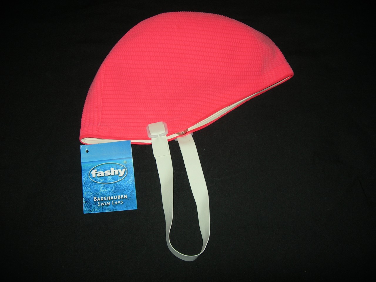 Childs Kids Swimming Hat Chin Strap Non Pull Fashy - Picture 7 of 7
