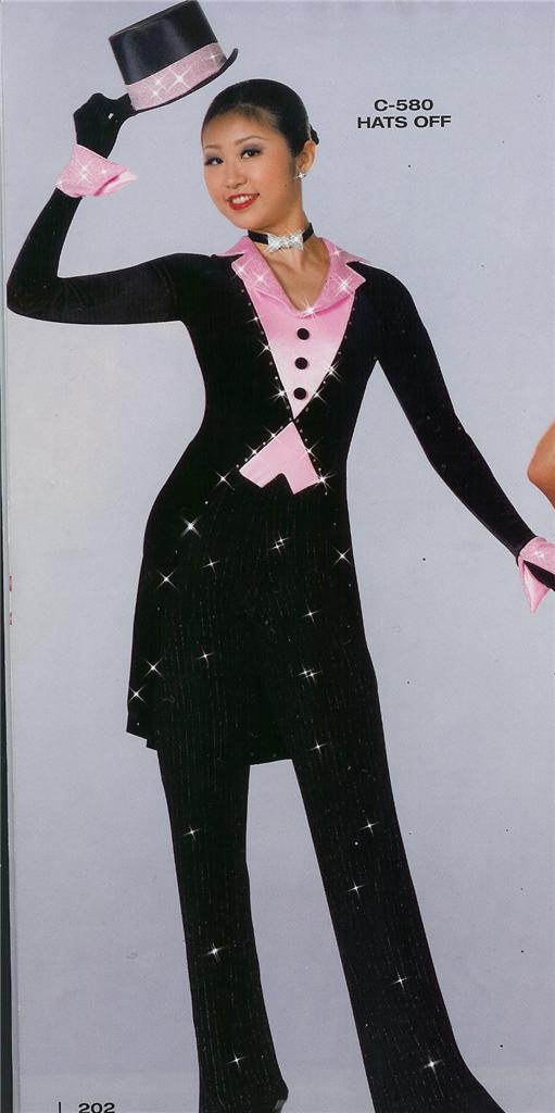 Hats off 580 Dance Costume Competition Tuxedo Jazz Tap Clog Pageant