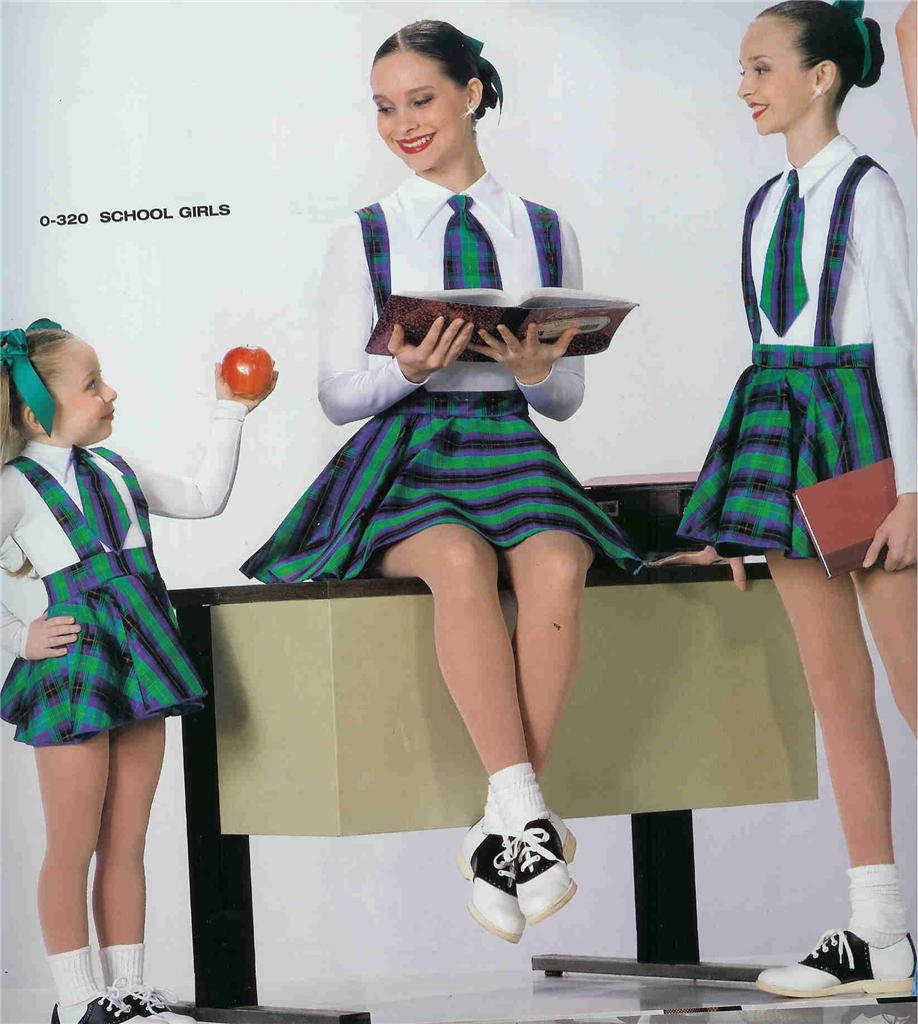 SCHOOL GIRL 320,JAZZ,TAP,PAGEANT,SKATE,DANCE COSTUME