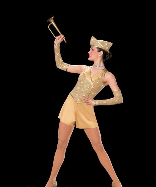 PATRIOTIC DANCE COSTUME TAP JAZZ ARMY MILITARY BOOGIE WOOGIE BUGLE BOY