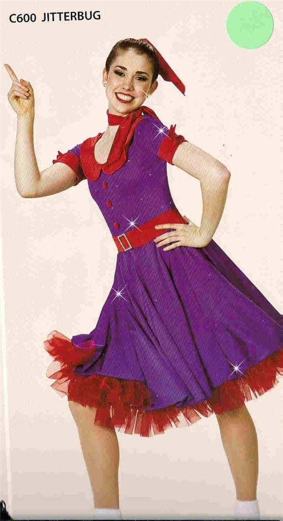 Details about   JITTERBUG DANCE COSTUME TAP FIFTIES ROCK AND ROLL ARTSTONE  PURPLE RED