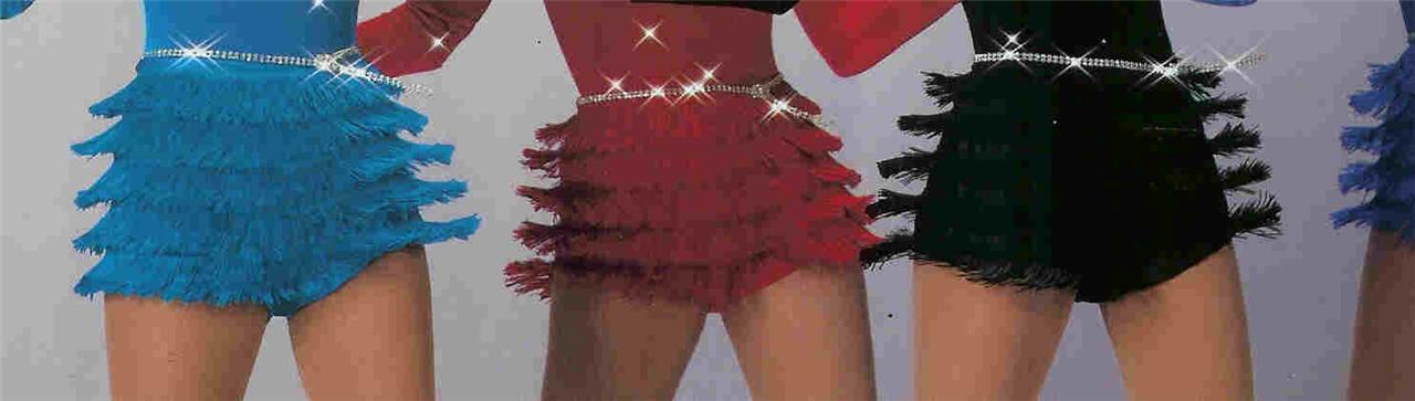Fringe Shorts Dance Costume Jazz tap Twirl Skate Competition Pageant Outfit