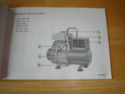 Honda eg 1000 generator manual #7