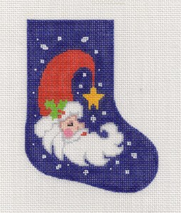 needlepoint canvas mini stocking