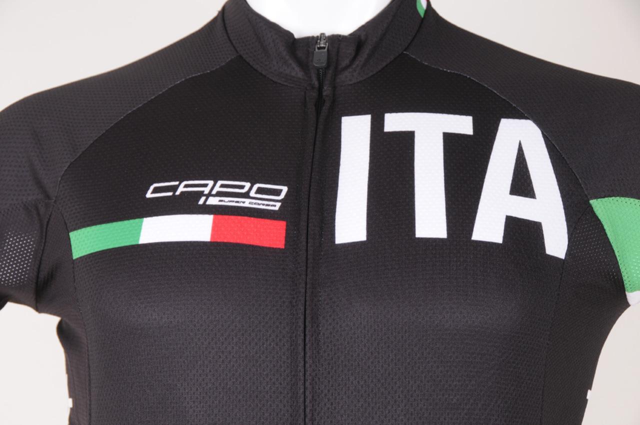 New Capo SC12 Custom Cycling Short Sleeve Jersey Road Mtb Black 4XL