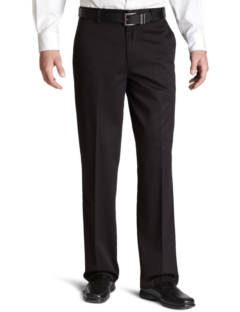 Black or khaki pants Amazingly, despite a long-held hesitation to buy Dockers (regular khakis can just be so awful, bulky, and unattractive), these pants just arrived and are really awesome. For me, a struggle with having my shirt tucked in is, well, the shirt coming untucked.