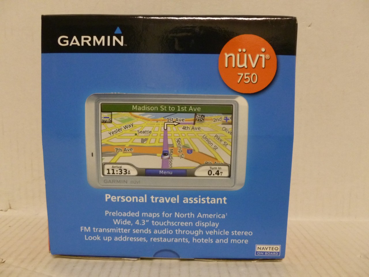 Garmin Nuvi 750 4.3inch Portable GPS Navigator Touch Screen eBay