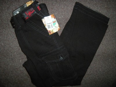 Boys Cargo Pants on Nwt  Wearfirst Boys 6 Pocket Cargo Pants W  Belt Sz 16 Black   Ebay