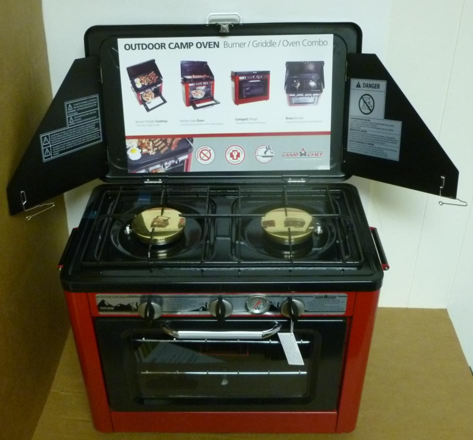 NEW! Outdoors Camp Chef Camp Oven Portable Stove RED Model COVEN12 eBay