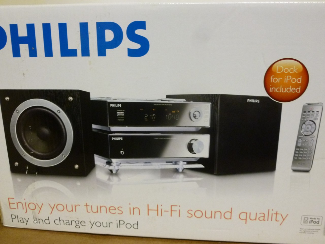 BRAND NEW! PHILIPS MCM704D Micro Hi-Fi System 50W/Remote/USB Direct