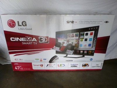 Mint Lg 47 Class Cinema 3d 1080p 120hz Led Tv Smarttv 47lm6400