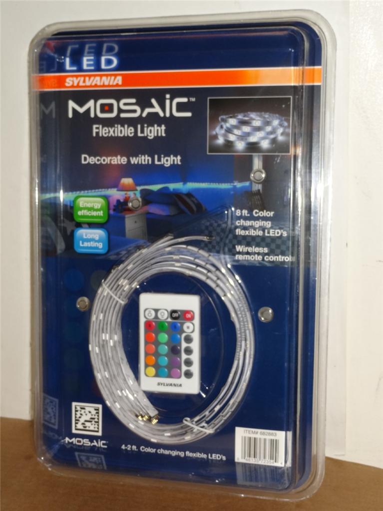 NEW! Sylvania Mosaic Flexible LED Lights Color Changing 42 Ft. Sections