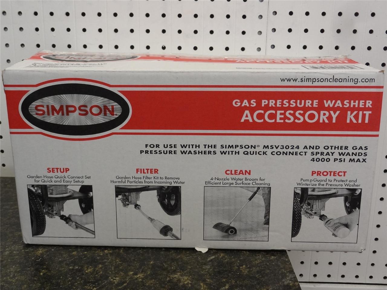 NEW! Simpson Gas Pressure Washer Accessory Kit 13SIA400 eBay