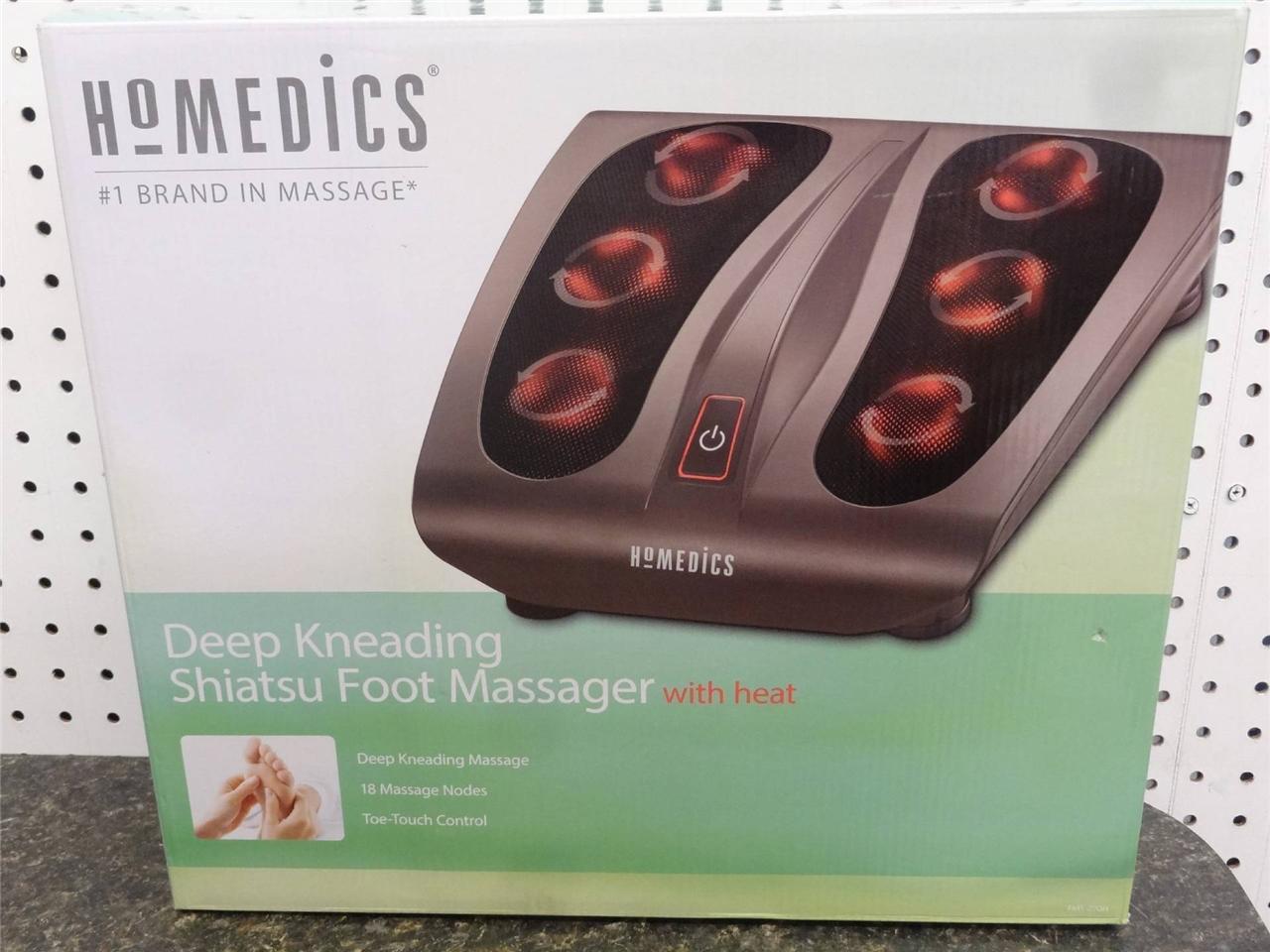 New Homedics Deep Kneading Shiatsu Foot Massager With Heat Fms 270h Ebay