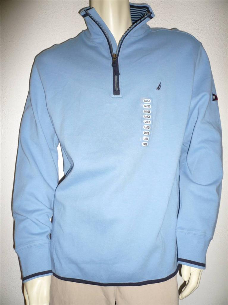 NWT NAUTICA Mens 1/4 Zip Fleece Pullover Sweatshirt MANY SIZES AND COLORS $59.50 | eBay