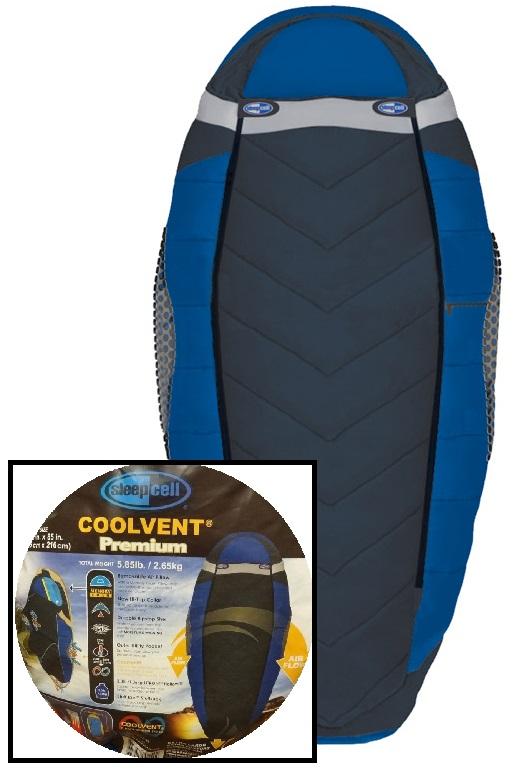 NEW! SleepCell Coolvent Premium Sleeping Bag Extra Large Blue Color eBay