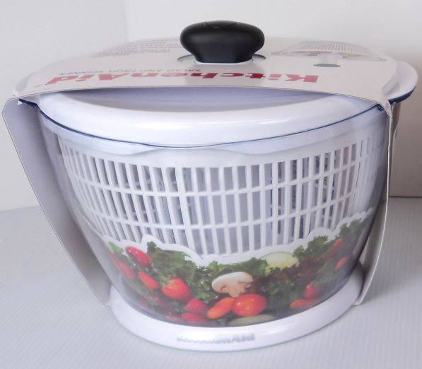 NEW! KitchenAid Gourmet Fruit and Salad Spinner; Easy to Use Kitchen