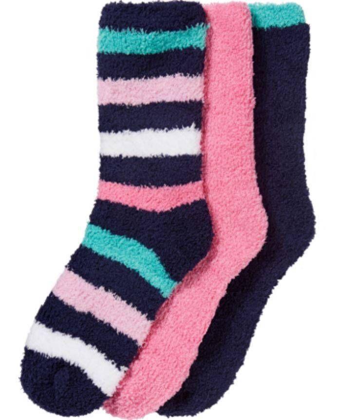 NEW KEDS SUPER SOFT COZY SOCKS! WARM & COZY! ONE SIZE! 3 PAIRS PER PACK