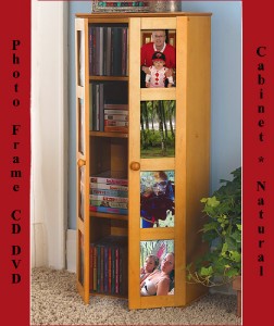Photo Frame Cd Dvd Storage Cabinet With Glass Doors On Popscreen