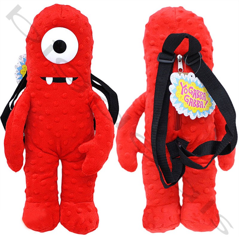 Yo Gabba Plush Backpack Doll Safety Harness Leash School Bag Kid Figure